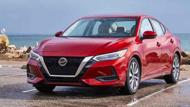 2022 Nissan Sentra SR front left in red